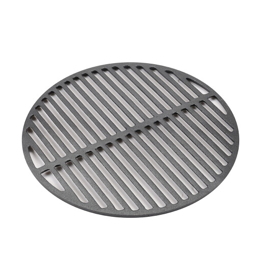45.5 cm Circular Cast Iron Grilling Grate Dual Side Grid for BBQ 2