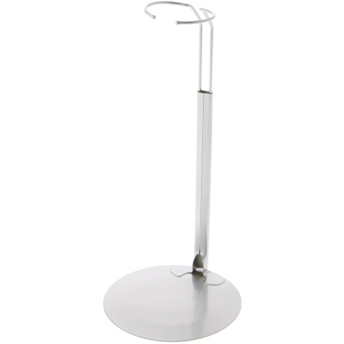 Suporte de Boneca Ajustável Plymor DSP-10S Prata, para Bonecas de 16 a 24 polegadas