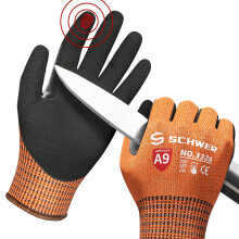 Guantes de Trabajo Resistentes a Cortes Schwer ProGuard PR3326, Nivel ANSI A9, Antideslizantes, Transpirables