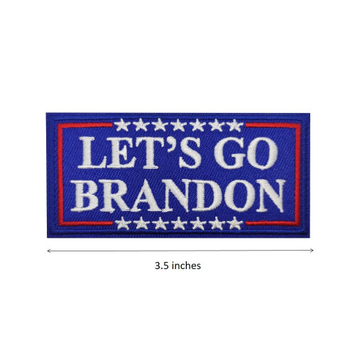 Maga Trump 2024 Let's Go Brandon brodat Fier pe patch 1