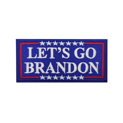Maga Trump 2024 Let's Go Brandon brodat Fier pe patch