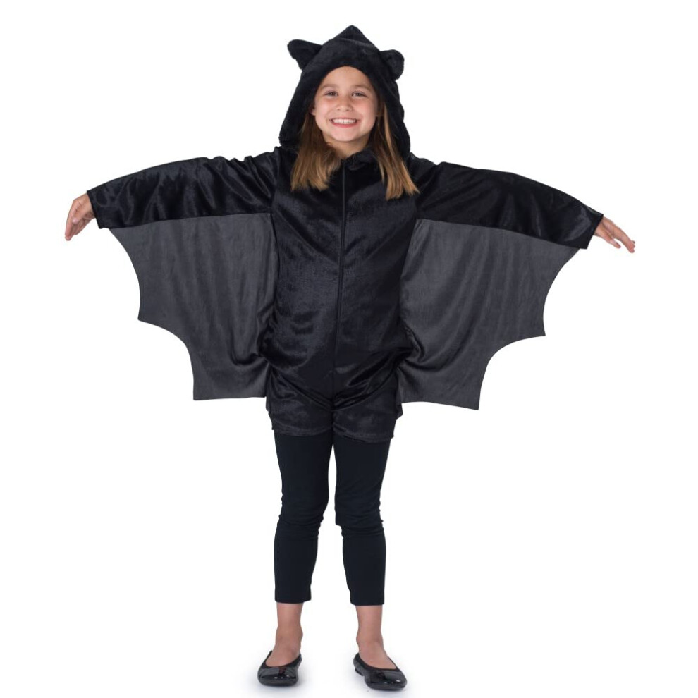 Dress Up America Costume Da Pipistrello Per Bambini - Pagliaccetto Da Pipistrello Nero Da Bambina Con Ali - Ottimo Per Giochi Di Ruolo E Divertimento-image