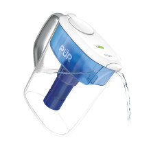 PUR Plus Wasserfilterkrug mit Filtersystem, 11 Tassen     PUR Wasserfilterkrug PPT111WAMA, Wei