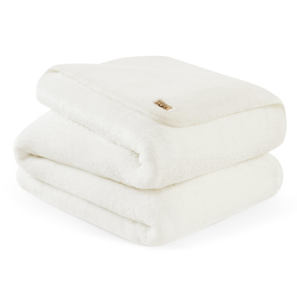 Photos - Duvet UGG 23601 Whitecap Plush Flannel Oversized Reversible Fleece Throw Blanket Comfortable Lightweight Cozy Hotel Style Home Dec 