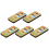 5pcs Wireless Switches, 3-Speed Timing Remote Control, for E27 Ceiling Fan Light, 1-4h Control 3