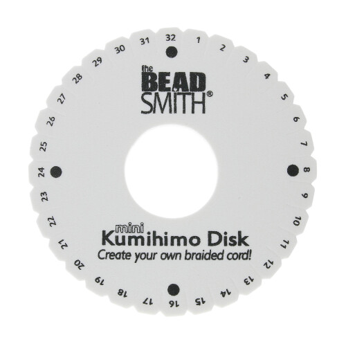 Disco Kumihimo Redondo Beadsmith, 4,5 polegadas de Diâmetro, Espuma Densa de 3/8"
