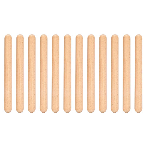 6 Pairs Wood Claves Μουσικό όργανο κρουστών Rhythm Sticks Παιδικό παιχνίδι 1
