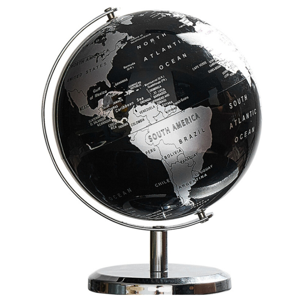 Torribaly World Globe Constellation Map For Home Table Desk Ornaments Gift Office Decoration Accessories(Black) Black