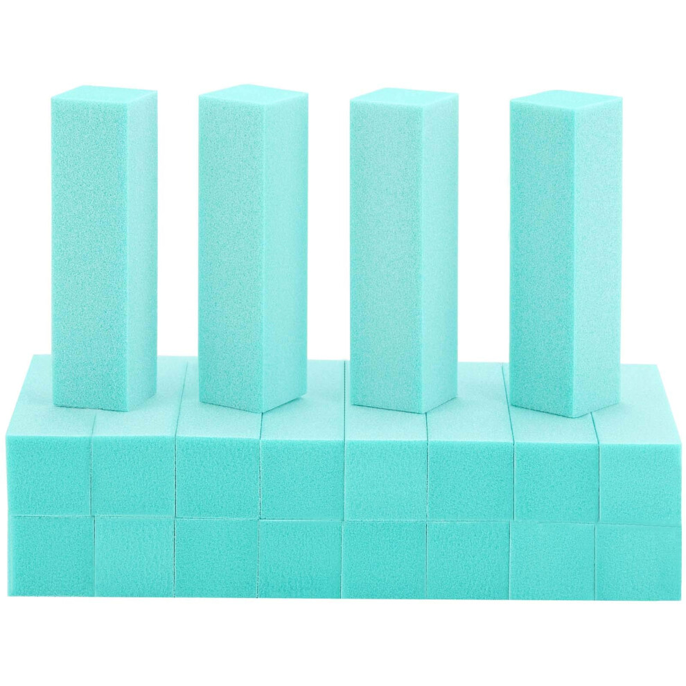 Acdesign Green 20 Pack Nail Buffers Blocks Sanding Buffing Nail Files Pedicure Manicure Tool 60/100 Grit (Green)