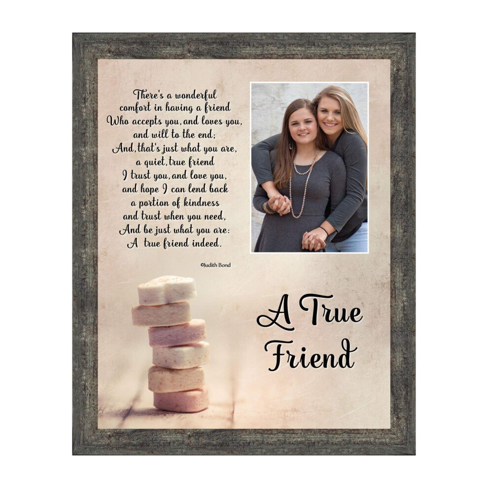 Crossroads Home D?cor Cadre photo A True Friend Cadre photo Best Friend Cadeaux Best Friend pour femmes Cadre Friends Cadre photo Best Friends 50