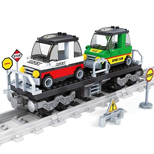 Train de Transport de Voitures Jim - Ensemble de Blocs de Construction Modulaire 186 Pièces 1