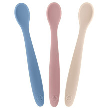 Cuillères en silicone WeeSprout - Ustensiles de nourrissage pour bébés, embouts souples, flexibles, ultra-durables