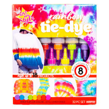 Just My Style Radical Rainbow Tie-Dye Kit by Horizon Group USA  Create 18 Projects with 8 Colors