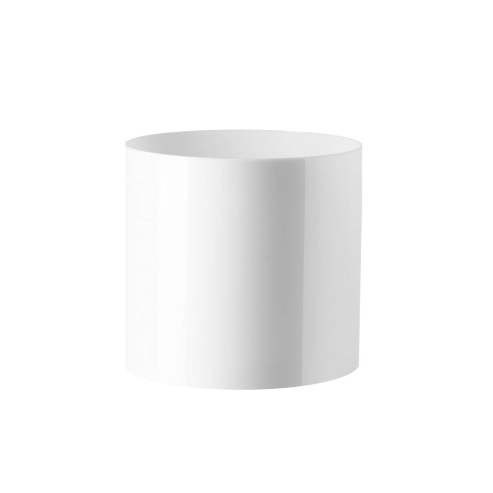 Vases cylindriques en acrylique Royal Imports - Centre de table d   coratif pour la maison ou un mariage - Plastique incassable 10 cm - Blanc