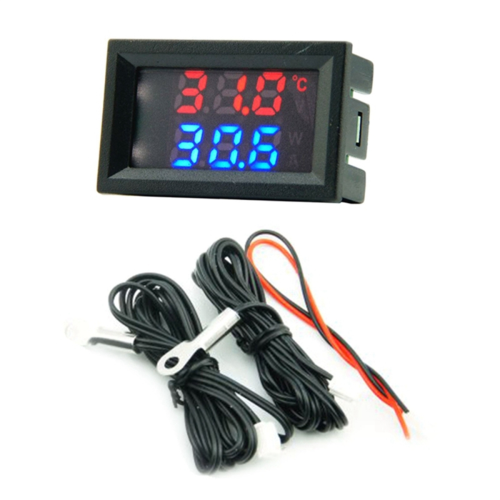 Mini Direct Current 4-28V Digital Thermometer Double Display Detectors Snowmobile Candle Temperature Car A