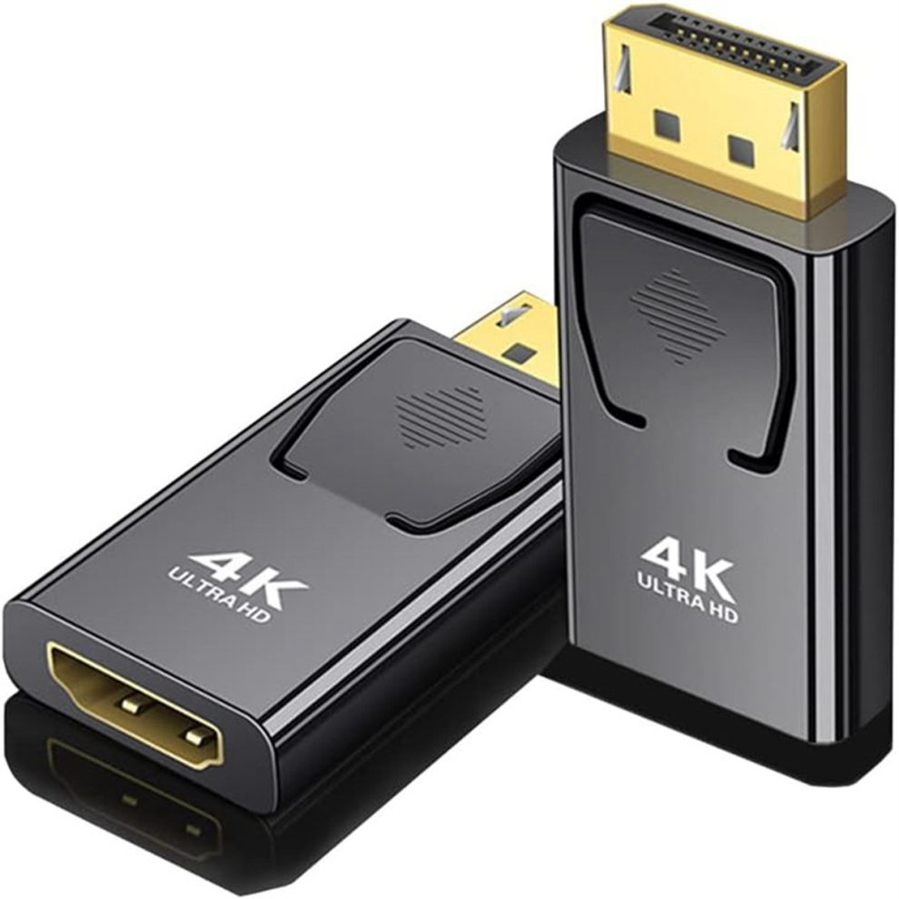 Adaptateur vidéo 4K DP vers DisplayPort mâle compatible avec moniteur TV et ordinateur