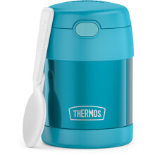 THERMOS FUNTAINER Lebensmittelbeh lter f r Kinder, 284 ml, Edelstahl, vakuumisoliert, mit L ffel, Blaugr n
