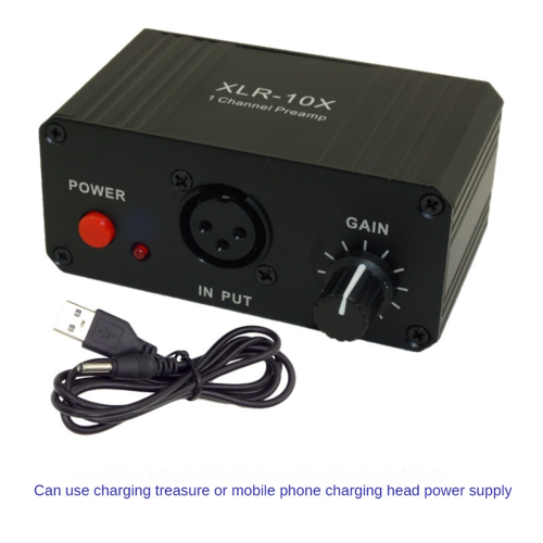 XLR-10X 1 Channel XLR Interface Balanced Audio Amplifier NE5532 Dynamic Mic Microphone Preamplifier 2