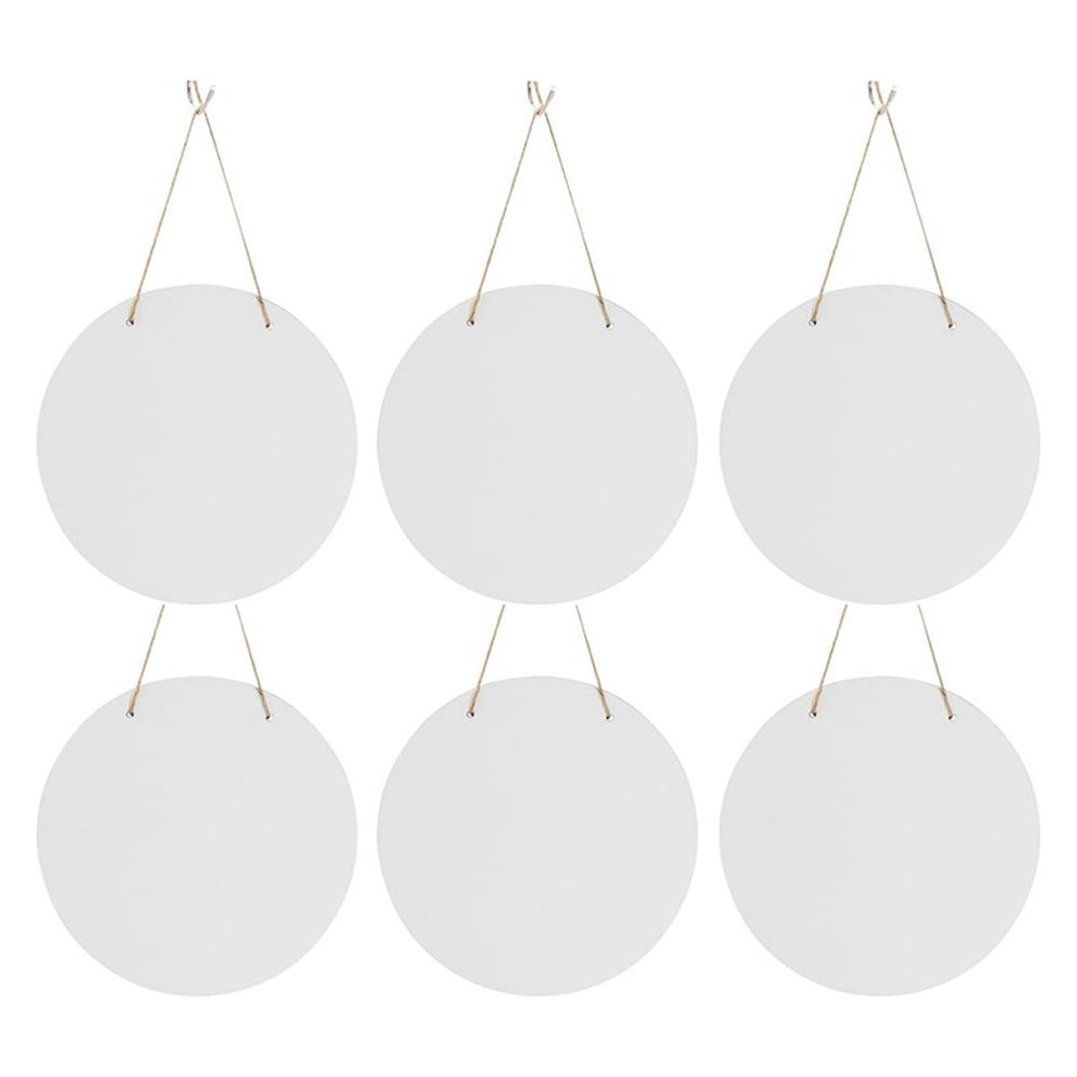 stuks 12 inch ronde sublimatie deurhanger blanks witte hardboard MDF wandhanger voor hittepersmachine bedrukking