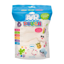 Air Dough - White Air Dry Ultra Light Non-Toxic Modeling Clay in a Resealable Bag including Tutorial Videos (Educational Create & Decorate DIY Ki