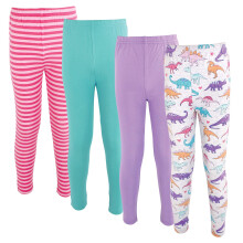 Bavlnen unisex nohavicky a leg ny Hudson Baby s dinosaurami pre dievcat 0-3 mesiace