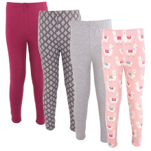 Hudson Baby Unisex bavlnen nohavicky a leg ny pre b b tk s mot vom lamy 0-3 mesiace