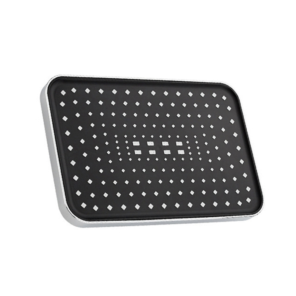 Pommeau de douche à effet pluie haute pression de 12 pouces, grand débit, gris