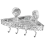 Βεντούζα ντους Ράφι αποθήκευσης Clear Acrylic Shelves Glacier Water Ripple Γωνιακό ράφι για αξεσουάρ 1