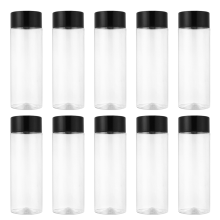 10Pcs 400Ml/13,5 Unzen Kunststoff Saft Flasche Transparent Grob Getreide Lagerung Container
