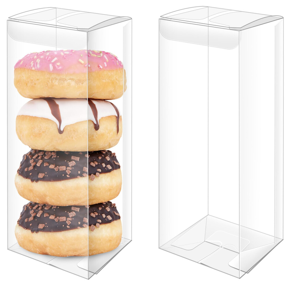 Billioteam 36 Stuck Transparente Geschenkboxen, Sussigkeitenbox, Transparente Rechteckige Box, Kunststoffbox, Transparente Sussigkeitenbox, Schokol-image