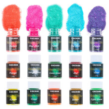 Rainbow Ultra Fine Glitter 15 barev holografick pryskyricn trpyt (kad 0,35 oz) Extra jemn remesln trpytky pro Tumbler Slime Resin Arts DIY nail