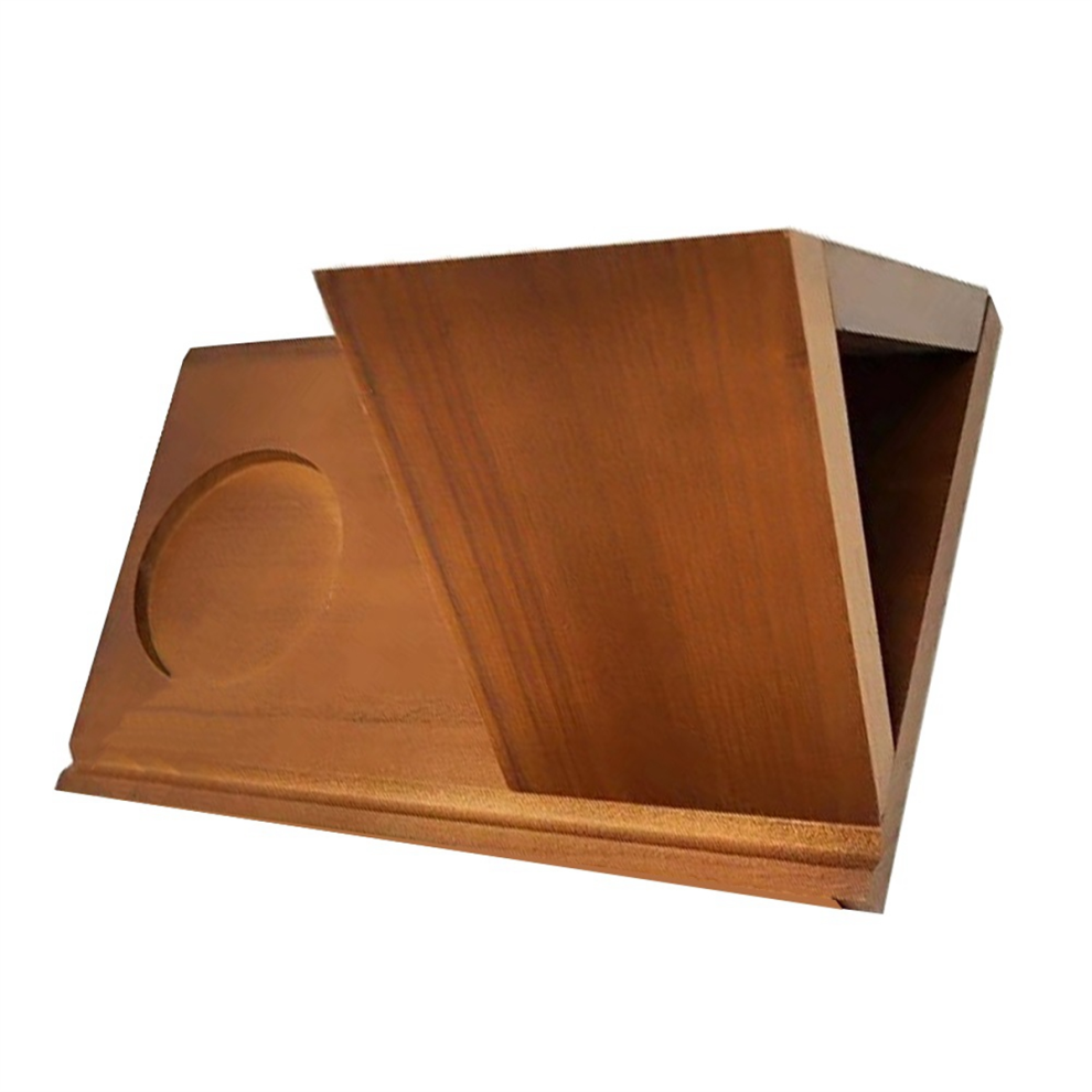 Repose-livre en bois personnalisé, support de bibliothèque triangulaire solide personnalisé, support de page triangulaire