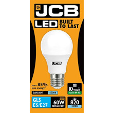 [3 Pack] 10w = 60w LED GLS Light Bulb Opal ES E27 6500k Daylight 820lm's (JCB S10990)