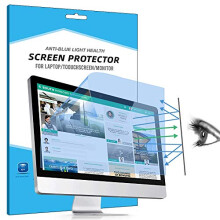 FiiMoo 19 Inch Computer Anti Blue Light Screen Protector, [2 Pack] Anti Glare Filter Film Eye Protection Blue Light Blocking Screen Protector for
