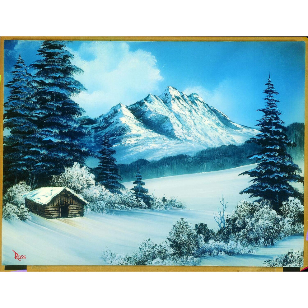 Photos - Jigsaw Puzzle / Mosaic Bob Ross A Perfect Winter Day Nature Puzzle for Adults and Kids | Snowy Mountain 1000 Piece Jigsaw Puzzle Toy | Interactive