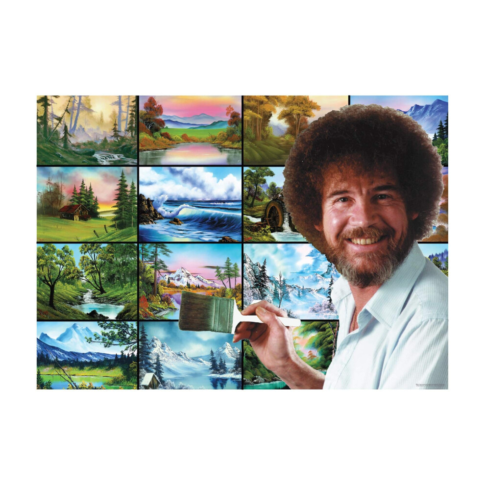 Photos - Jigsaw Puzzle / Mosaic Bob Ross These Things Live Right in Your Brush Puzzle for Adults and Kids | Nature Painting 1000 Piece Jigsaw Puzzle Toy | I
