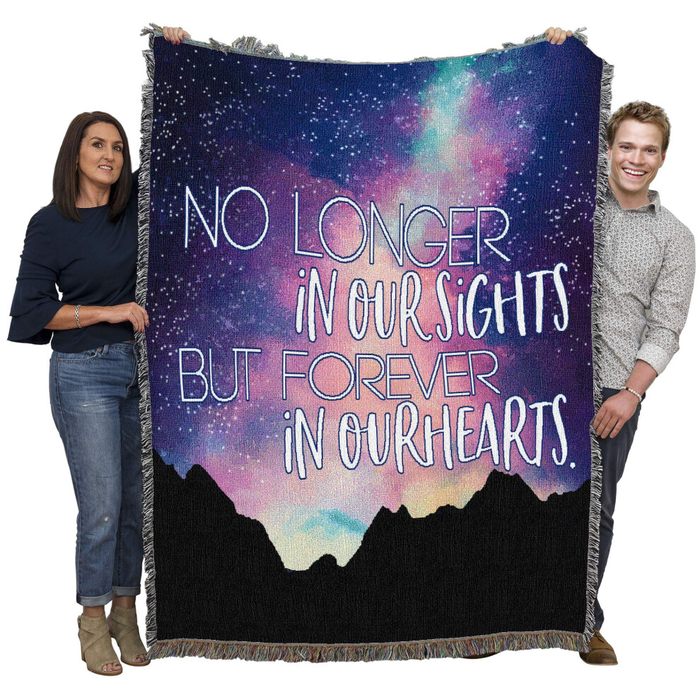 Pure Country Weavers Niet Langer In Ons Zicht, Maar Voor Altijd In Ons Hart Blanket Mountains - Cadeau Voor Medeleven, Rouw, Wandtapijt, Geweven Van K-image