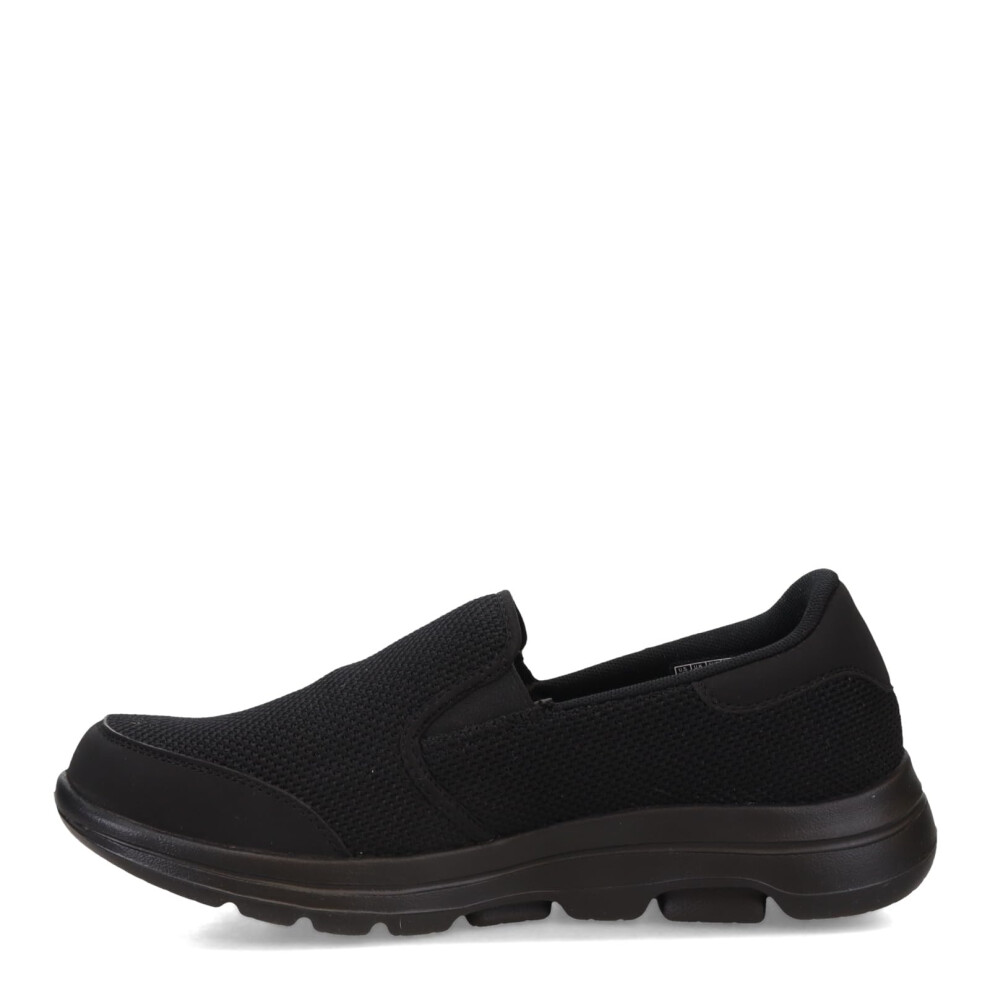 Skechers Men's GOwalk 5 - Elastic Stretch Athletic Slip-On Casual Loafer Walking Shoe Sneaker  Black 2  11.5