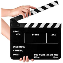Sedremm Dry Erase Film Re is rsky Film Clapperboard Slate pre Film TV MovieCut Akcn sc ny (10x12 palcov/24,5x30 cm)