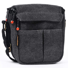 FOSOTO Mirrorless Digital Camera Canvas Bag for Sony A6000 A6100 A5100 RX100 V/Canon EOS M100 SX740 / Fujifilm X100V X100F Shockproof Portable Compact
