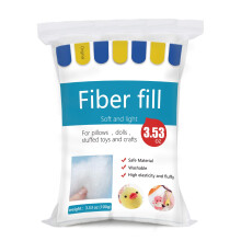BUTUZE Premium Polyester Vezelvulling Hoge Veerkracht voor het Opvullen van Kleine Poppen Onderdeel Kussen Dekbed DIY 100g/3.5oz Recyclebaar