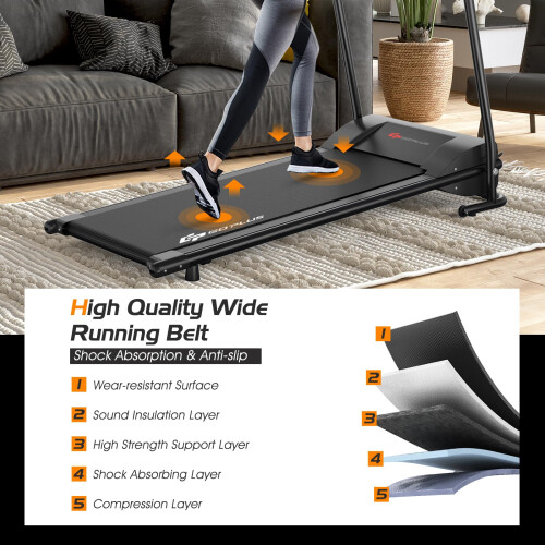 Goplus Goplus Electric Folding Treadmill Walking Jogging Running Machine Low Noise Space Saving with Display 2
