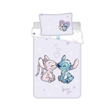 My sweety pop - Baby Bedding Set - Stitch and Angel - 2 Pieces - Child - Duvet Cover - Reversible - 100 x 135 - Pillowcase - 40 x 60 cm Bedding - 100%