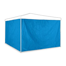 Relaxdays Gazebo Panels, Set of 2, Marquee Side Wall, Waterproof, Garden, Outdoors, PE, PVC, pergola Covers, Blue