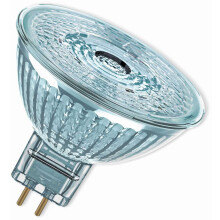 OSRAM LED lamps, pin base, reflector MR16, LV, 8 W, Single-Pack, 50 W-Replacement for GU5.3-Base