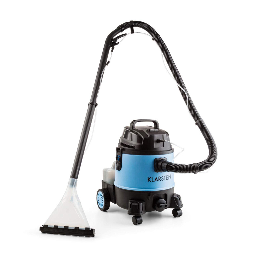 Klarstein Cleanroom 2G Wet/Dry Vacuum Cleaner Carpet Cleaner Shampoo Cleaning (Stable 20 Litre Tank 1250 Watt Suction Power, Automatic Shut-Off, Many