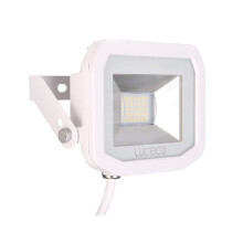 Luceco Guardian Slim Flood Light with 1 m Cable, 22 W, 5000K Colour Temperature, White, 15.5 x 10.5 cm