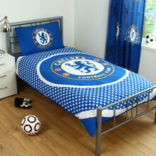 Official Chelsea FC Football Sports Single Reversible Bullseye Duvet Set Bedding Boys Girls Bedroom