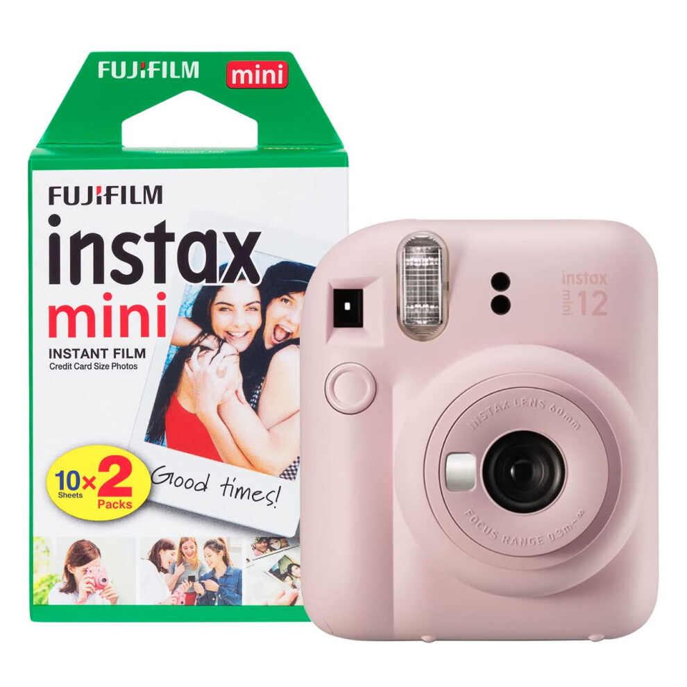 Fujifilm Instax Mini 12 Instant Camera with 20 Shot Film Pack - Blossom Pink-image-OPC-PGBSKPF-NEW