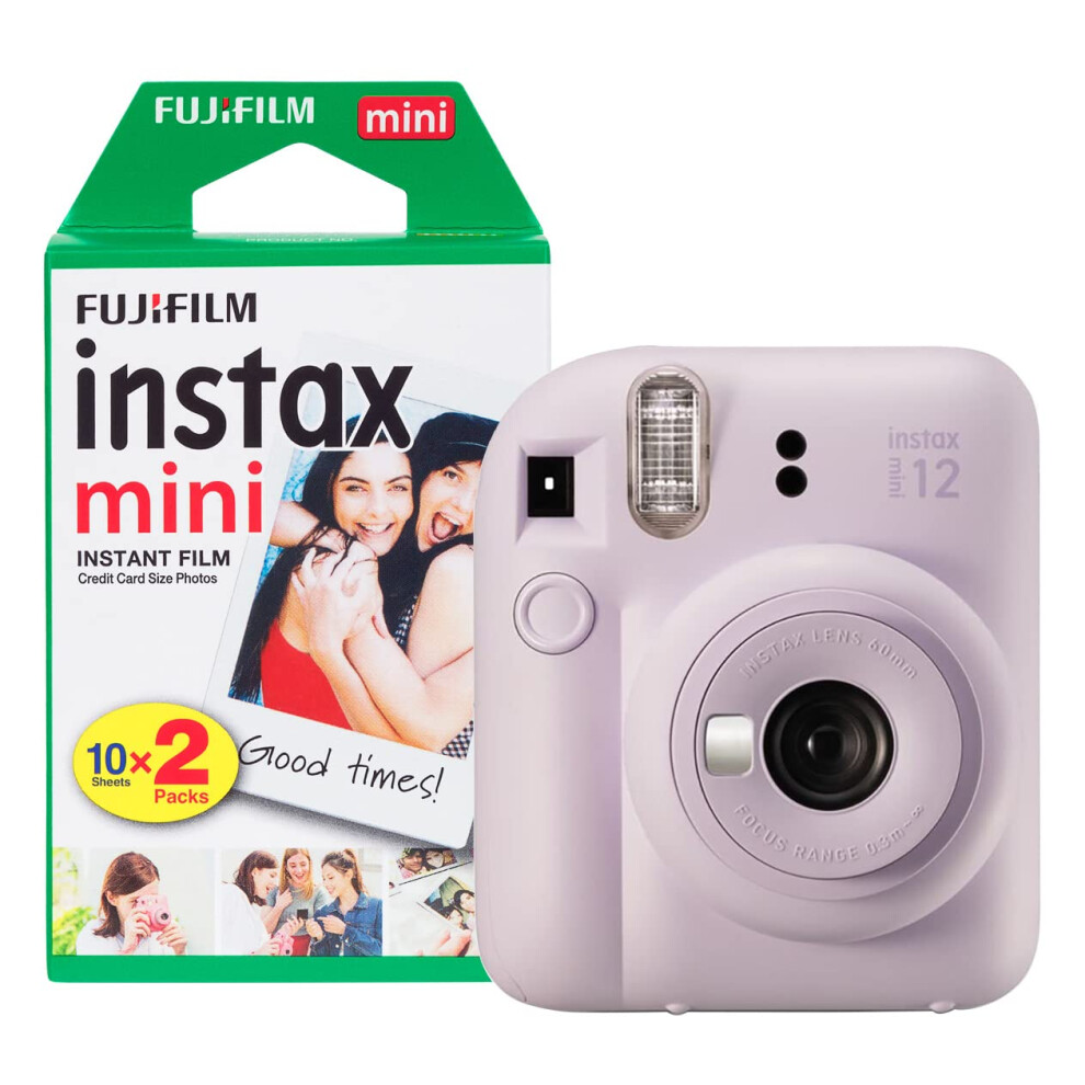 Fujifilm Instax Mini 12 Instant Camera with 20 Shot Film Pack - Lilac Purple-image-OPC-PGBSKPH-NEW